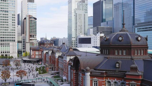 東京駅の風景動画