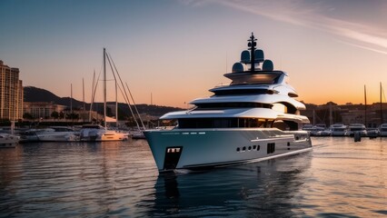 Beautiful luxurious yacht