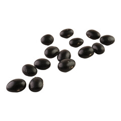 Black Beans Isolated Transparent