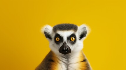 Lemur, Minimalistic Professional Portrait, Generative AI