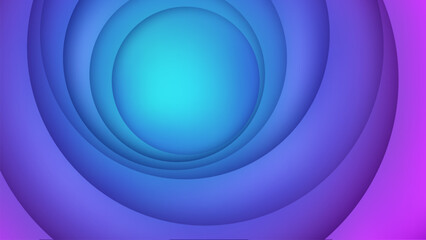 Obraz premium Abstract Circle Papercut Smooth Gradient Composition Background, Vector Illustration