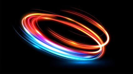 Abstract Luxury wind Line of Light with Sparkles, Isolated and Easy to Edit, Vector Illustration