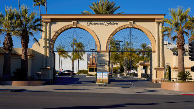 Paramount Pictures Studios at Melrose Avenue in Hollywood - LOS ANGELES, USA - NOVEMBER 5. 2023