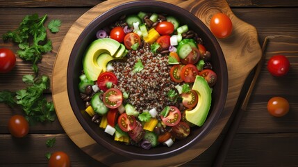 plant lunch vegan food colorful illustration based nutritious, salad bowl, recipe vegetarian plant...