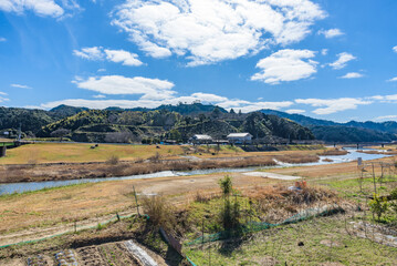 Fototapeta premium Gassantoda Castle, a National Historic Site, in Shimane Prefecture, Japan