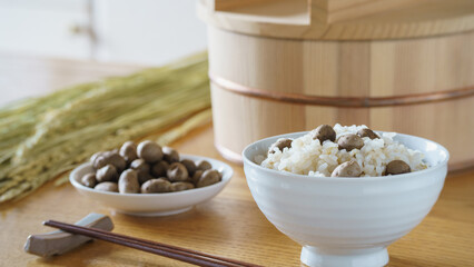 日本の食事｜むかごご飯　イメージ