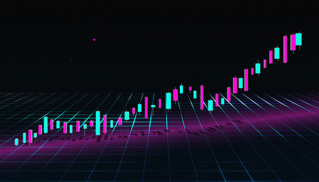 Stock Market Chart Graphic, Stock Market, Candle Stick Chart