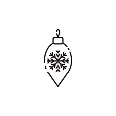 Obraz premium christmas light bulb icon design