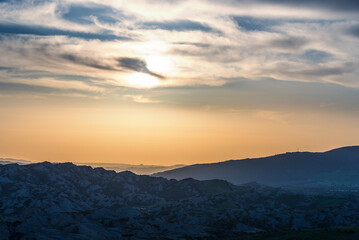 lucani countryside landscpe during the springtime, Basilicata, Italy