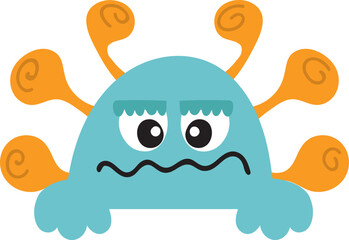 Cute Monster Peeking or Holding