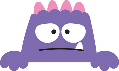 Cute Monster Peeking or Holding