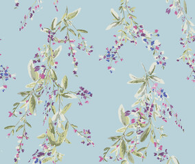 Textile and digital seamless pattern design