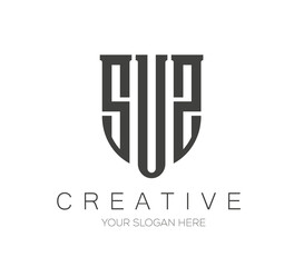 SUS Letter logo Design. Monogram Letter Logo Design SUS - obrazy, fototapety, plakaty