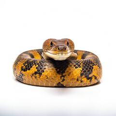 Obraz premium snake isolated in white background 
