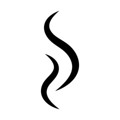 Obraz premium Smoke icon vector, steam sign symbol flat trendy vector illustration isolated on white background.