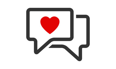 Heart dating logo