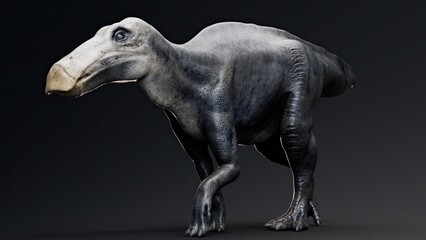 Shantungosaurus render of background. 3d rendering