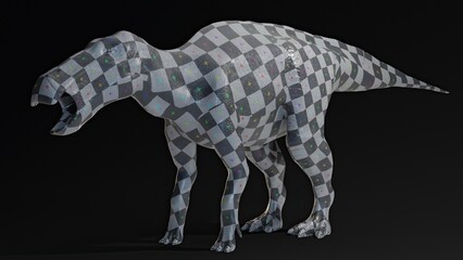 Shantungosaurus render of background. 3d rendering - obrazy, fototapety, plakaty