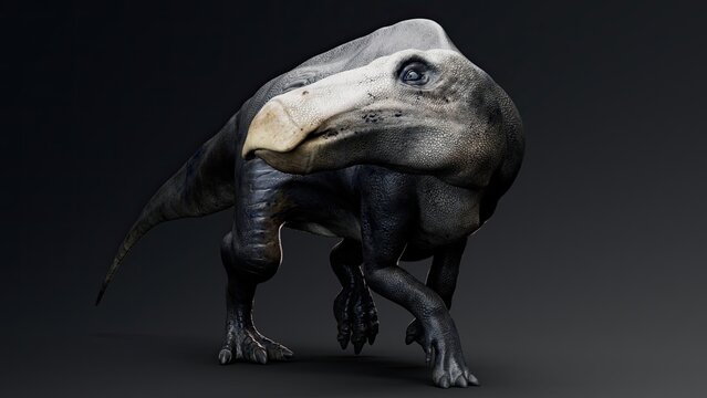 Shantungosaurus render of background. 3d rendering