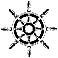 ship steering wheel © Arthit
