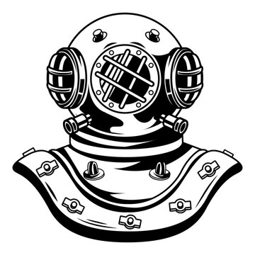 antique diving suit