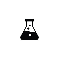 Test tube icon vector for web site Computer and mobile app