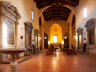 Italia, Toscana, Pisa, il paese di San Miniato. Chiesa di San Francesco.