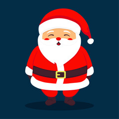 Christmas Santa Claus. Character vector illustration