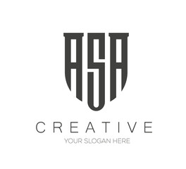 ASA Monogram Logo Design. ASA Letter Logo Design