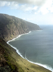 view of the coast in madeira island portugal