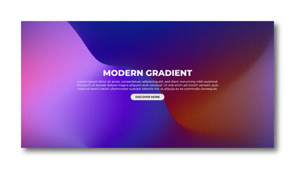 Modern trendy grainy gradient background, colorful abstract liquid 3d.Soft gradient backdrop with place for text. Futuristic design for banner, poster, cover, flyer, presentation, landing page