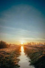 Foto auf Acrylglas sunrise over the river © RafalDemski