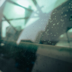 rain in the window