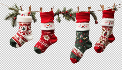 Merry Christmas Decoration things hat gingerbread house sock and sack