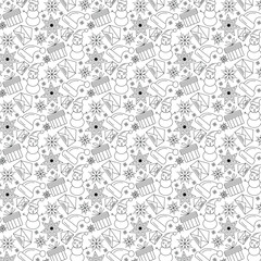 Abstract Christmas pattern background, texture vector illustration