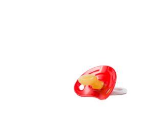 pacifier isolated red for baby

