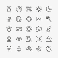 Business and management Outline Icon