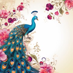peacock feathers © PhotoToolsAi