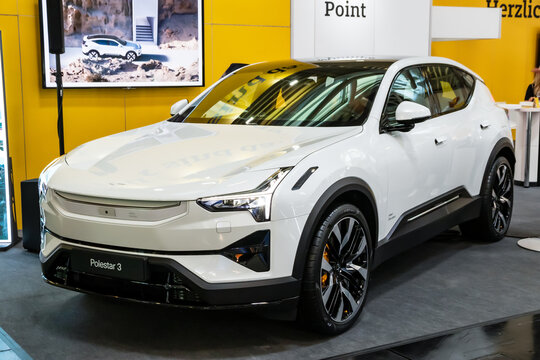 Polestar 3 electric SUV car at the IAA Mobility 2023 motor show in Munich, Germany - September 4, 2023.