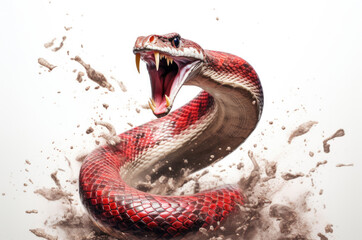 isolated snake animal concept - obrazy, fototapety, plakaty