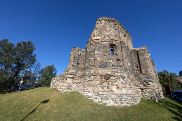 Ruins of the Tomb of the Monks (Sepolcro dei Monaci) near Sacra of San Michele (St. Michael Abbey)...