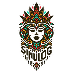 Santo Niño Tribute: Unique Vibrant Logo Design for Cebu's Sinulog Festival Honoring the Child Jesus
