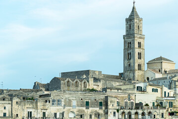 Obraz premium views of Matera downtown and skyline, Basilicata, Italy