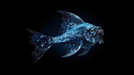 Fish from deep dark ocean