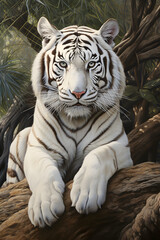 Fototapeta premium white tiger