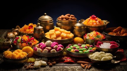 sweets traditional indian food festive illustration cuisine spices, flavors dishes, desserts snacks...