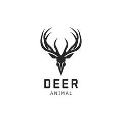 Deer Logo, Simple Vector of Buck Deer,deer logo designs inspirations, hunting club logo © keenan