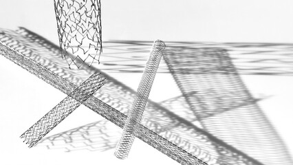 Stents, Metallgitter, Gefässstütze