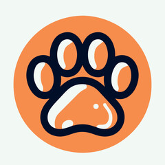 A detailed and emotive illustration capturing the essence of a dog's paw print. This heartwarming image is perfect for pet-related projects, evoking a sense of companionship and loyalty