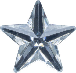 silver star jewels sticker isolated on white background - obrazy, fototapety, plakaty